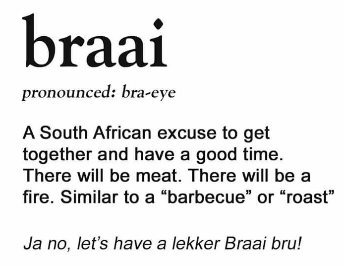 South African slang word of the day: Bra / Bru
